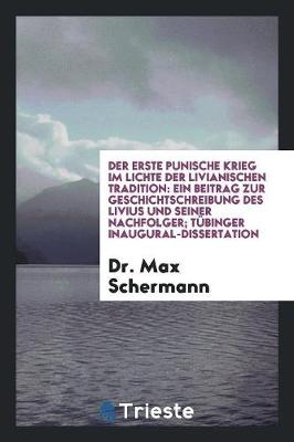 Book cover for Der Erste Punische Krieg Im Lichte Der Livianischen Tradition