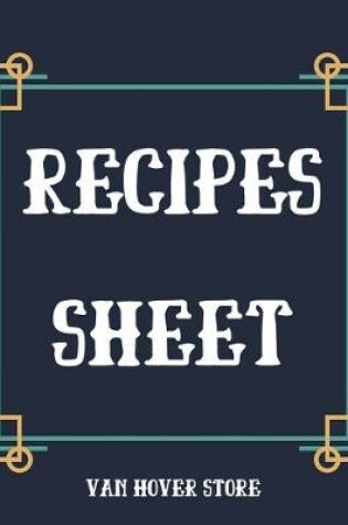 Cover of Recipes Sheet