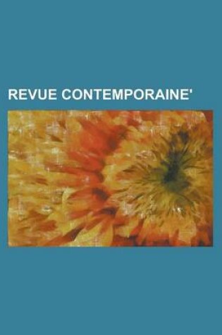 Cover of Revue Contemporaine'