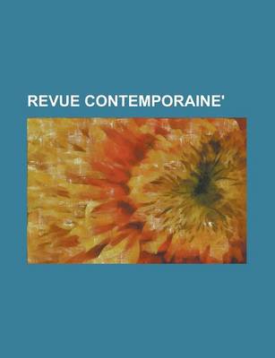 Cover of Revue Contemporaine'