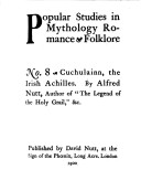 Cover of Cuchulainn, the Irish Achilles