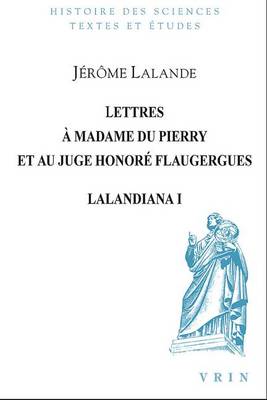 Cover of Lettres a Madame Du Pierry Et Au Juge Honore Flaugergues