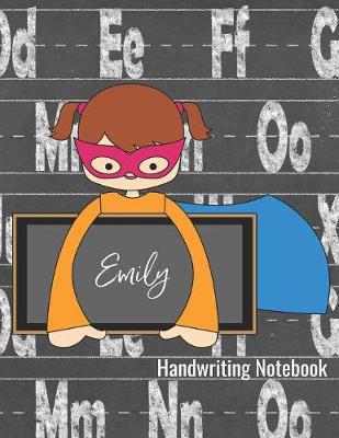 Book cover for Emily Handwriting Notebook