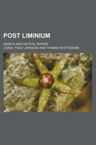 Cover of Post Liminium; Essays and Critical Papers