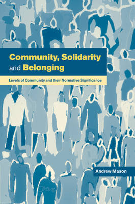 Book cover for Community, Solidarity and Belonging