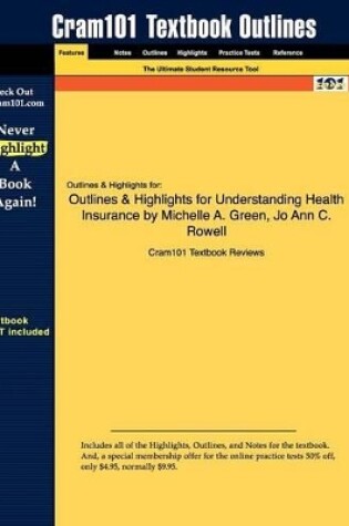 Cover of Studyguide for Understanding Health Insurance by Green, Michelle A., ISBN 9781418067069