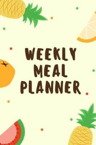 Cover of Weekly Meal Planner Black Pattern