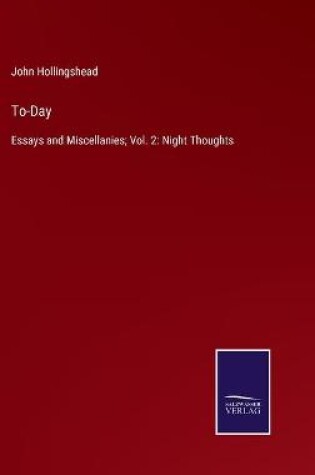 Cover of To-Day