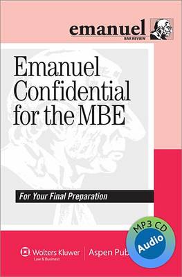 Book cover for Emanuel Confidential for the MBE Audio Review