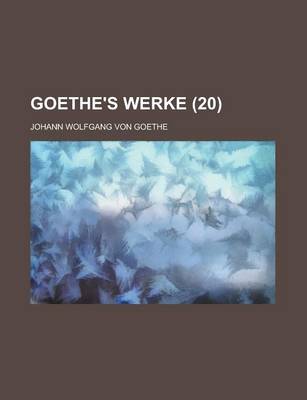 Book cover for Goethe's Werke (20)