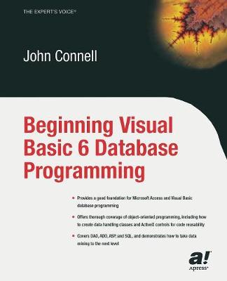 Book cover for Beginning Visual Basic 6 Database Programming