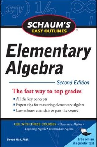 Cover of Schaum's Easy Outline of Elementary Algebra, Second Edition