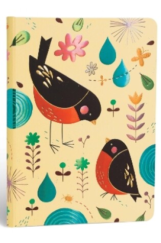 Cover of Mother Robin (Tracy Walker?s Animal Friends) Midi Lined Hardcover Journal (Elastic Band Closure)