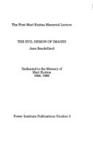 Cover of The Evil Demon of Images