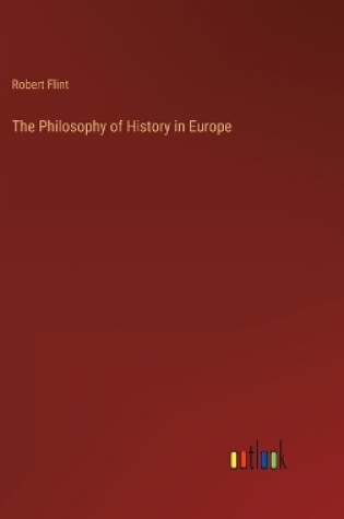 Cover of The Philosophy of History in Europe