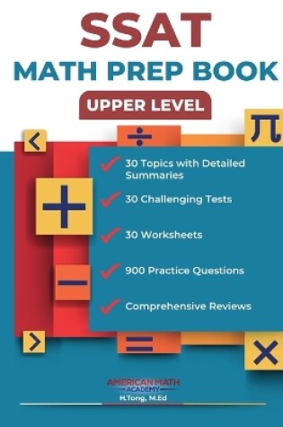 Cover of SSAT Upper Level Math Prep Book