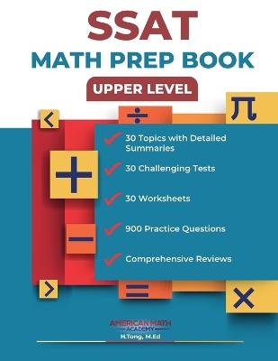 Book cover for SSAT Upper Level Math Prep Book