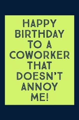 Cover of Happy Birthday To A Coworker