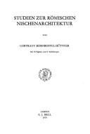 Cover of Studien zur roemischen Nischenarchitektur