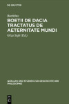 Book cover for Boetii de Dacia Tractatus de Aeternitate Mundi