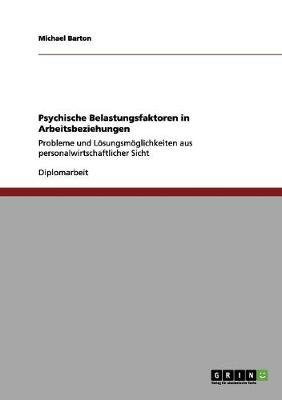 Book cover for Psychische Belastungsfaktoren in Arbeitsbeziehungen