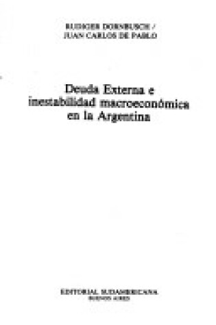 Cover of Deuda Externa E Inestabilidad Macroeconomica