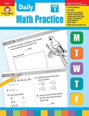 Book cover for Daily Math Practice, Grade 1