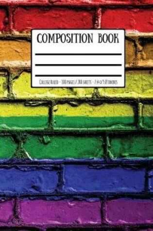 Cover of Rainbow Bricks Composition Book