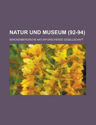 Book cover for Natur Und Museum (92-94)