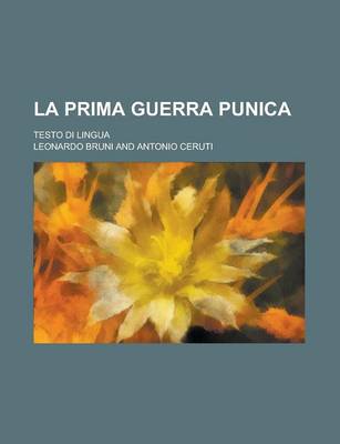 Book cover for La Prima Guerra Punica; Testo Di Lingua