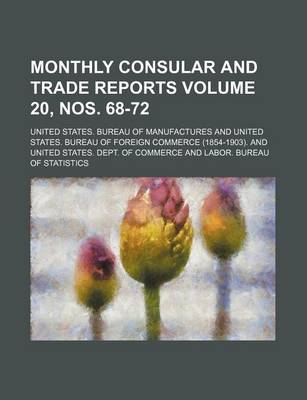 Book cover for Monthly Consular and Trade Reports Volume 20, Nos. 68-72