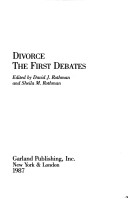 Cover of Divorce the First Debates