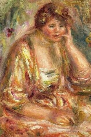 Cover of 150 page lined journal Andree in a Pink Dress, 1917 Pierre Auguste Renoir