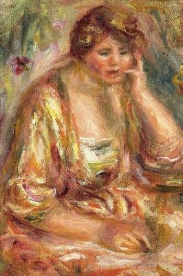Book cover for 150 page lined journal Andree in a Pink Dress, 1917 Pierre Auguste Renoir
