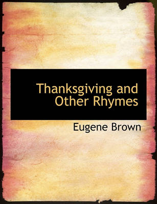 Book cover for Thanksgiving and Other Rhymes