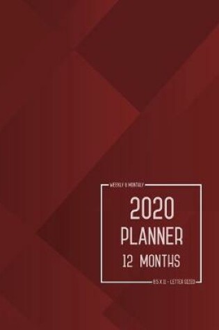 Cover of Planner 2020 12 Months