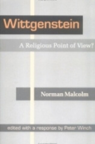 Cover of Wittgenstein