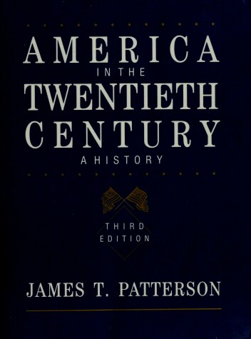 Book cover for Patterson America in the Twentieth Century 3e