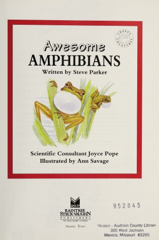 Cover of Awesome Amphibians