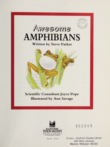 Cover of Awesome Amphibians