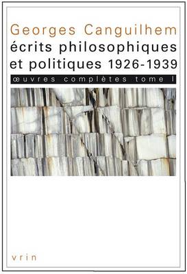 Cover of Georges Canguilhem