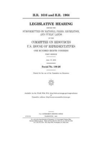 Cover of H.R. 1616 and H.R. 1964