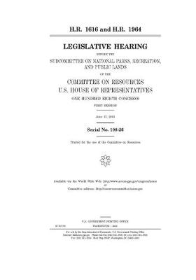 Book cover for H.R. 1616 and H.R. 1964