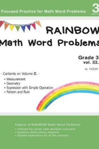 Cover of Rainbow Math Word Problems Grade 3. vol. III.