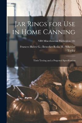 Cover of Jar Rings for Use in Home Canning