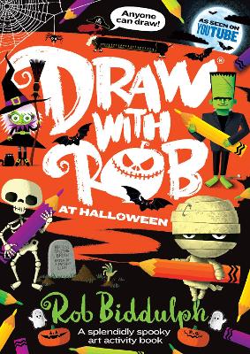 Book cover for Draw With Rob at Halloween