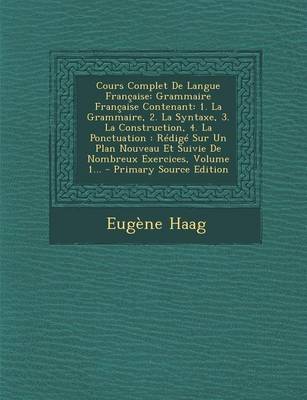 Book cover for Cours Complet de Langue Francaise