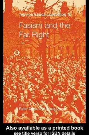 Cover of The Routledge Companion to Fascism and the Far Right