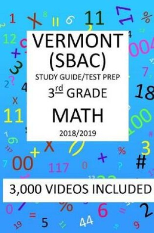 Cover of 3rd Grade VERMONT SBAC, 2019 MATH, Test Prep