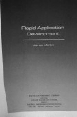 Cover of Rapid Application Development